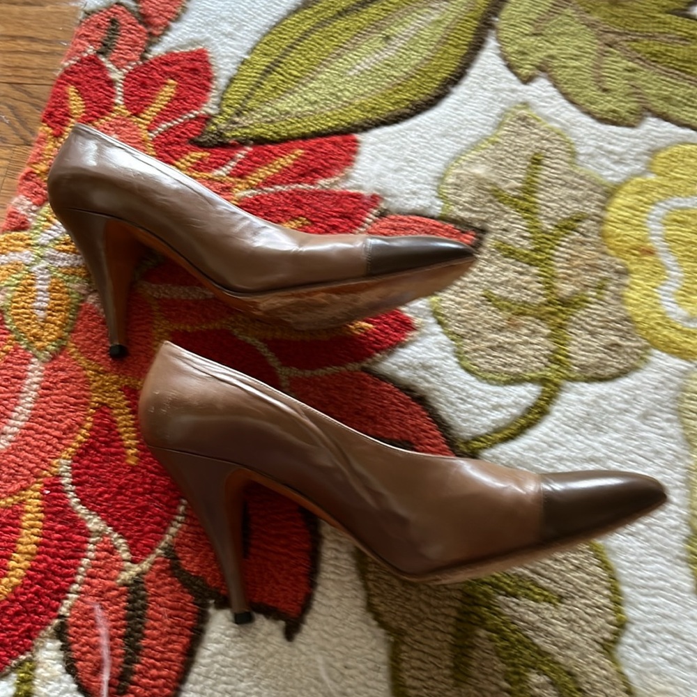 Vintage CHANEL Cap Toe Pumps